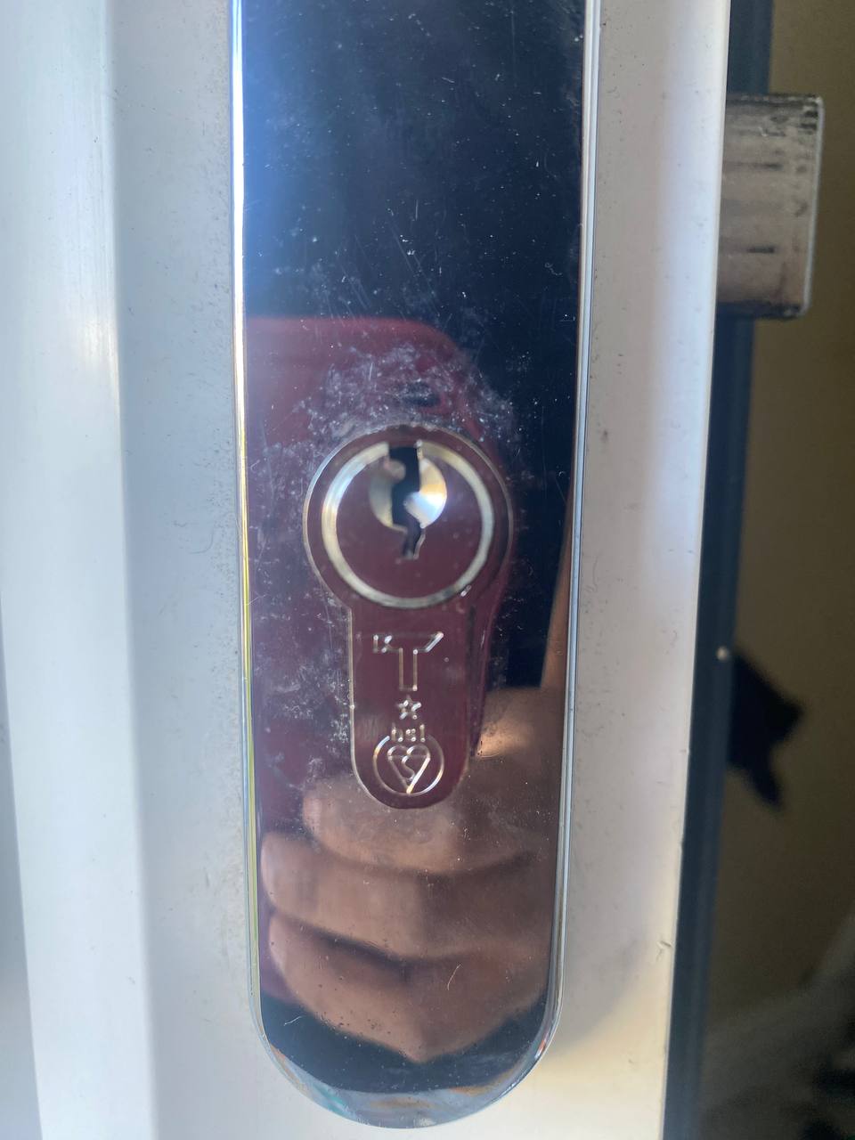 UPVC door handle and lock installation